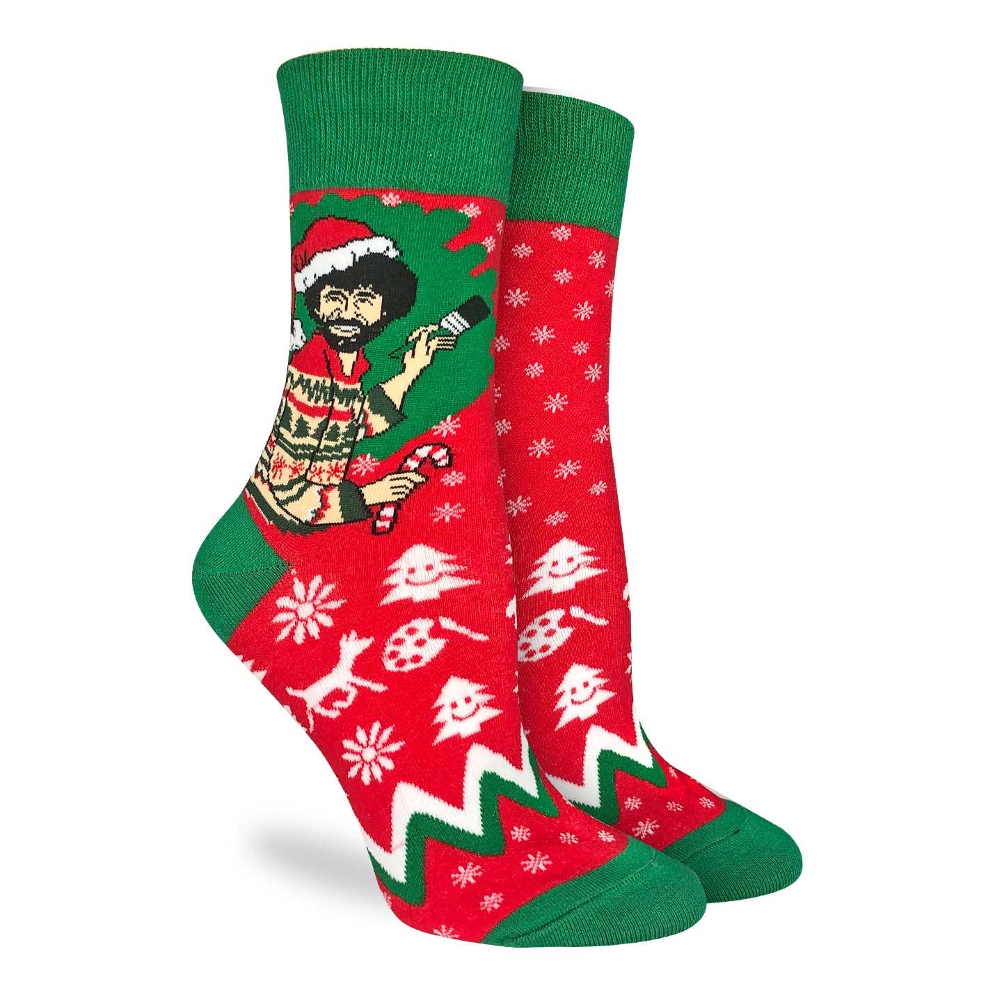 RePop Gifts  Women's Bob Ross Christmas Socks