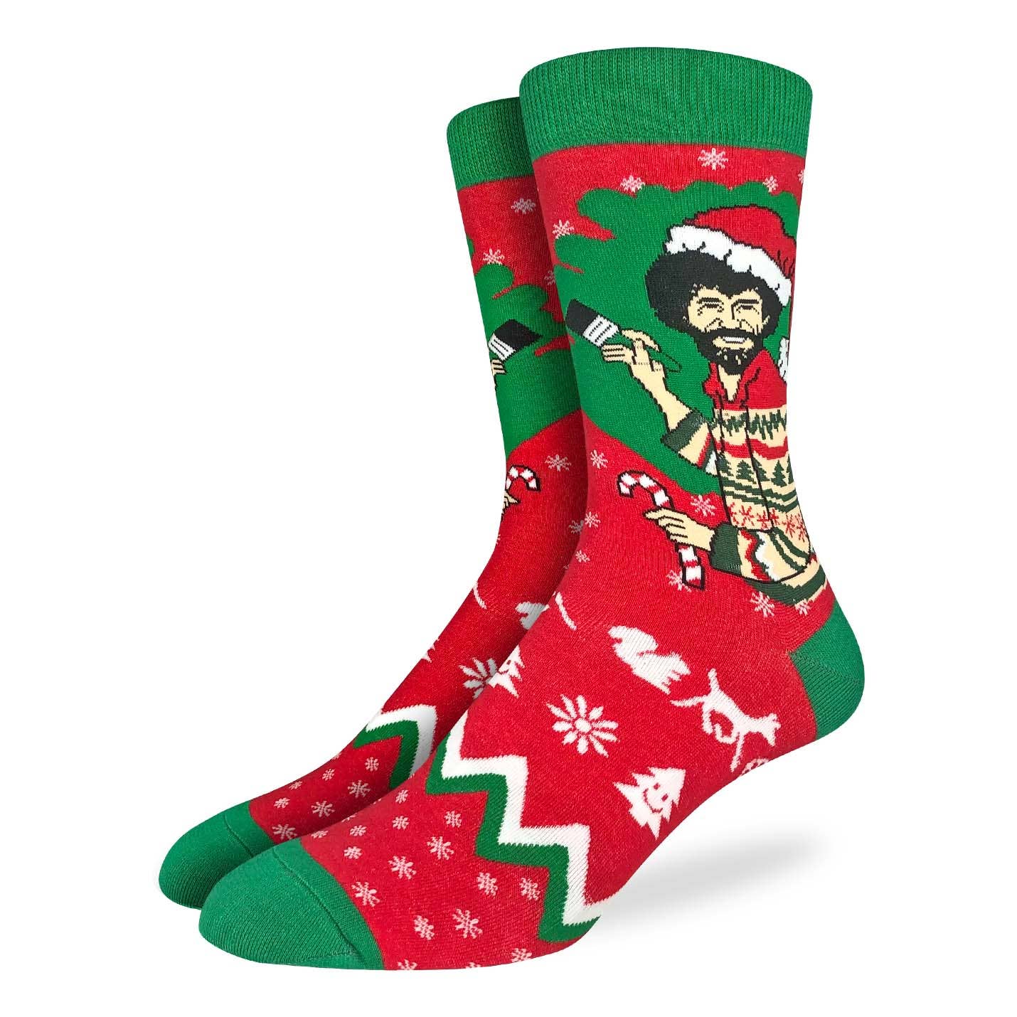 Men’s Bob Ross Christmas Socks  RePop Gifts